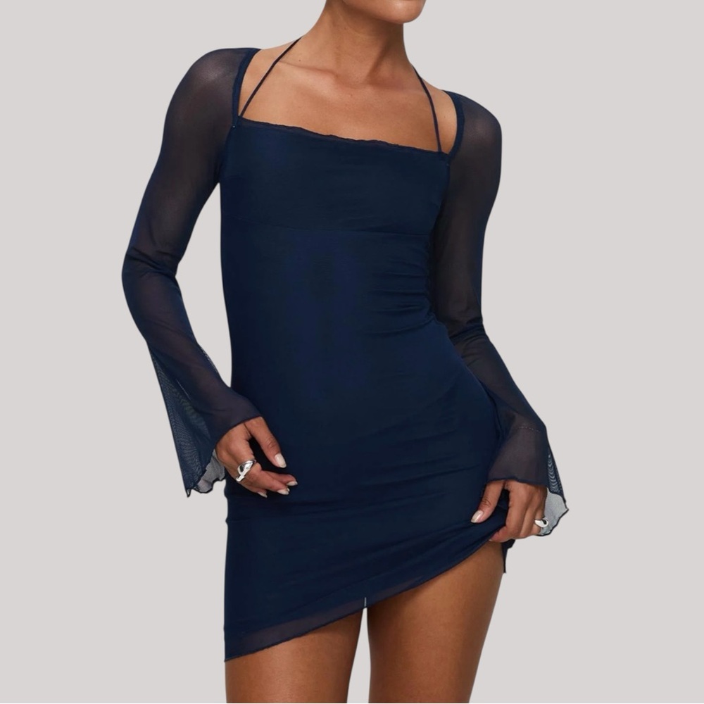 Princess Polly Long Sleeve Bilbao Dress Navy Size 4
Sold Out Style New with Tags